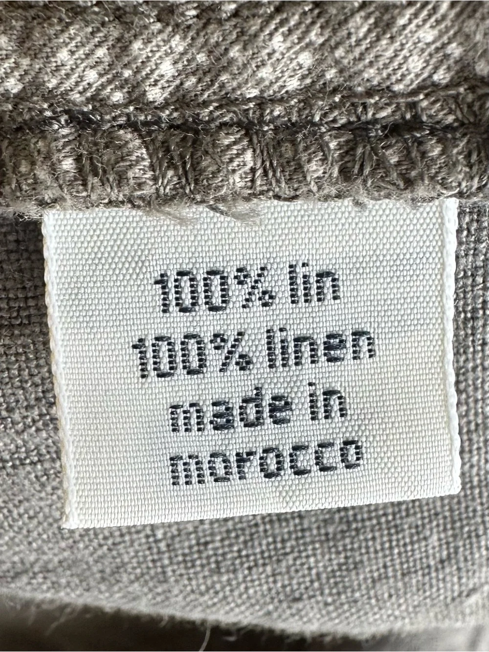 Hartford Slim Men's Light Gray Linen Drawstring Chinos French